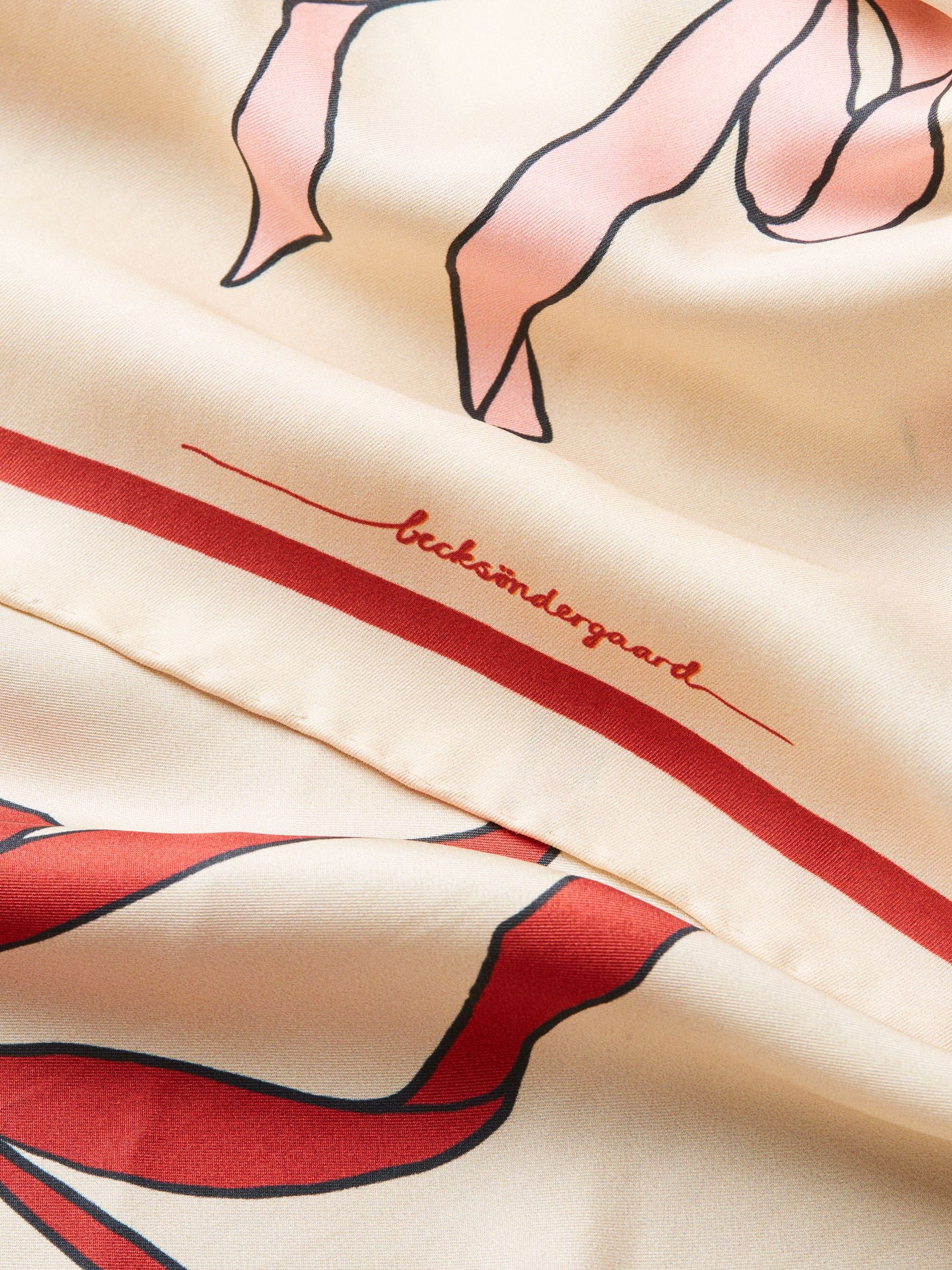 Bow Twill Sia Scarf - Image 3