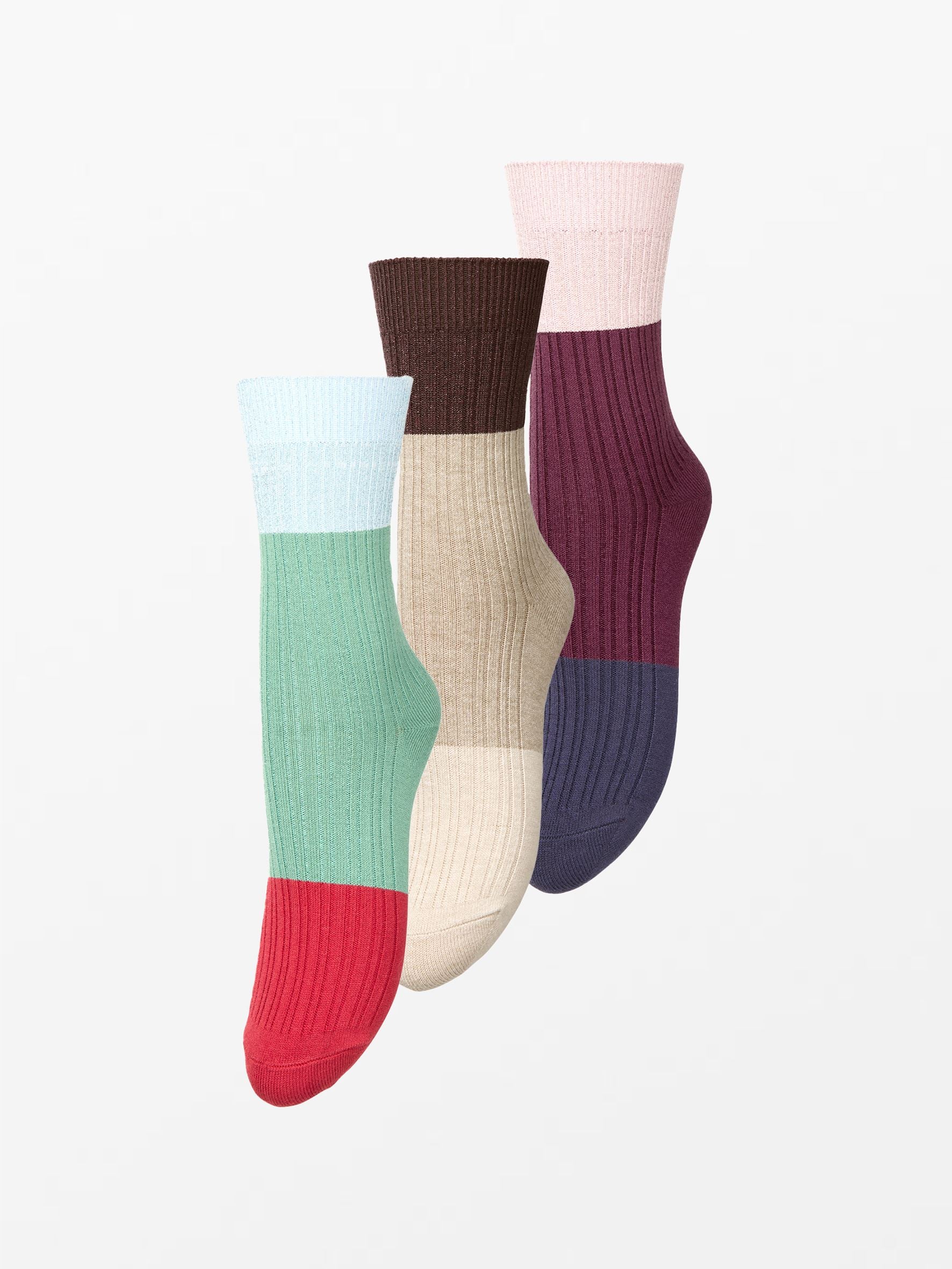 Colourblock Bam Sock 3 Pack