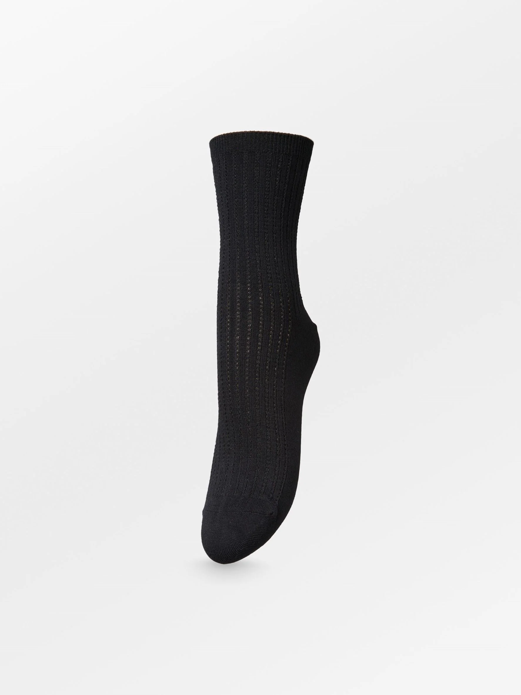 Helga Crochet Sock - Black
