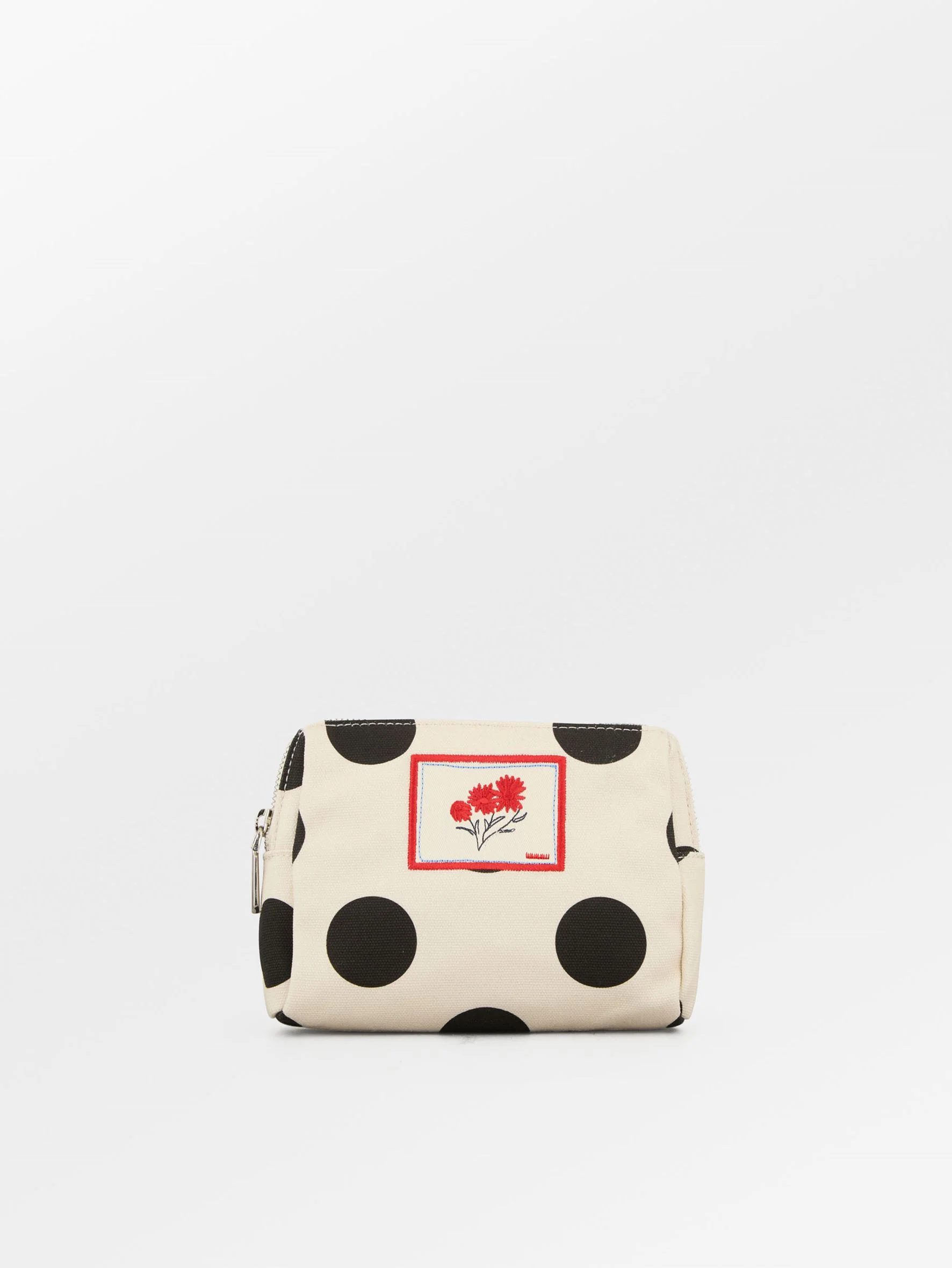 Maxi Polka Canvas Pouch Bag
