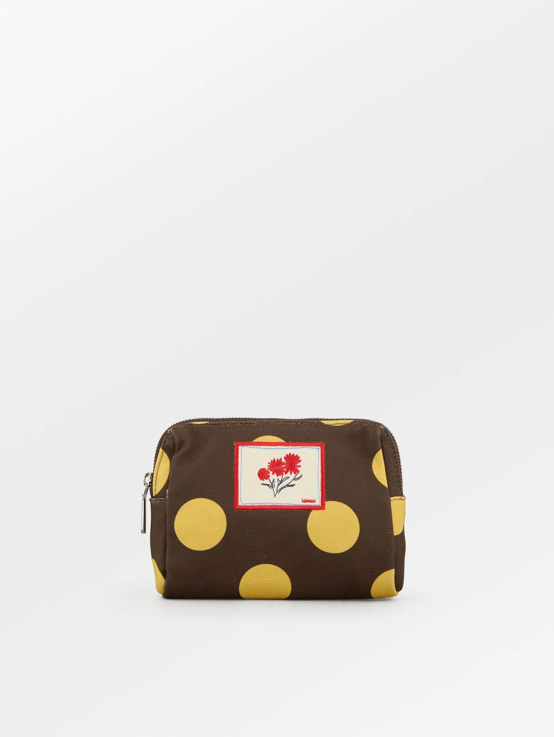 Maxi Polka Canvas Pouch Bag