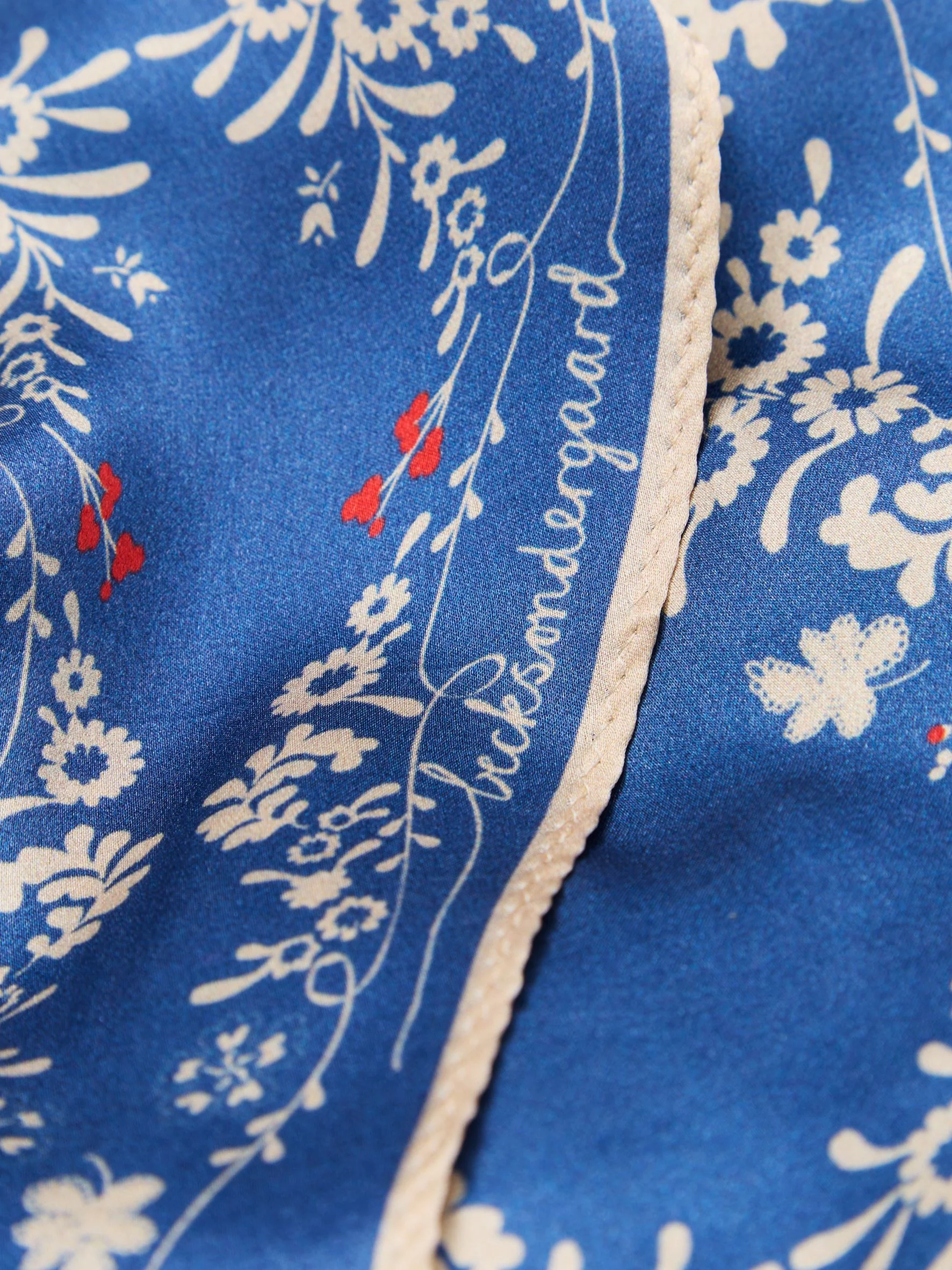 Myrtle Diamond Scarf - Bleach Denim - Image 3