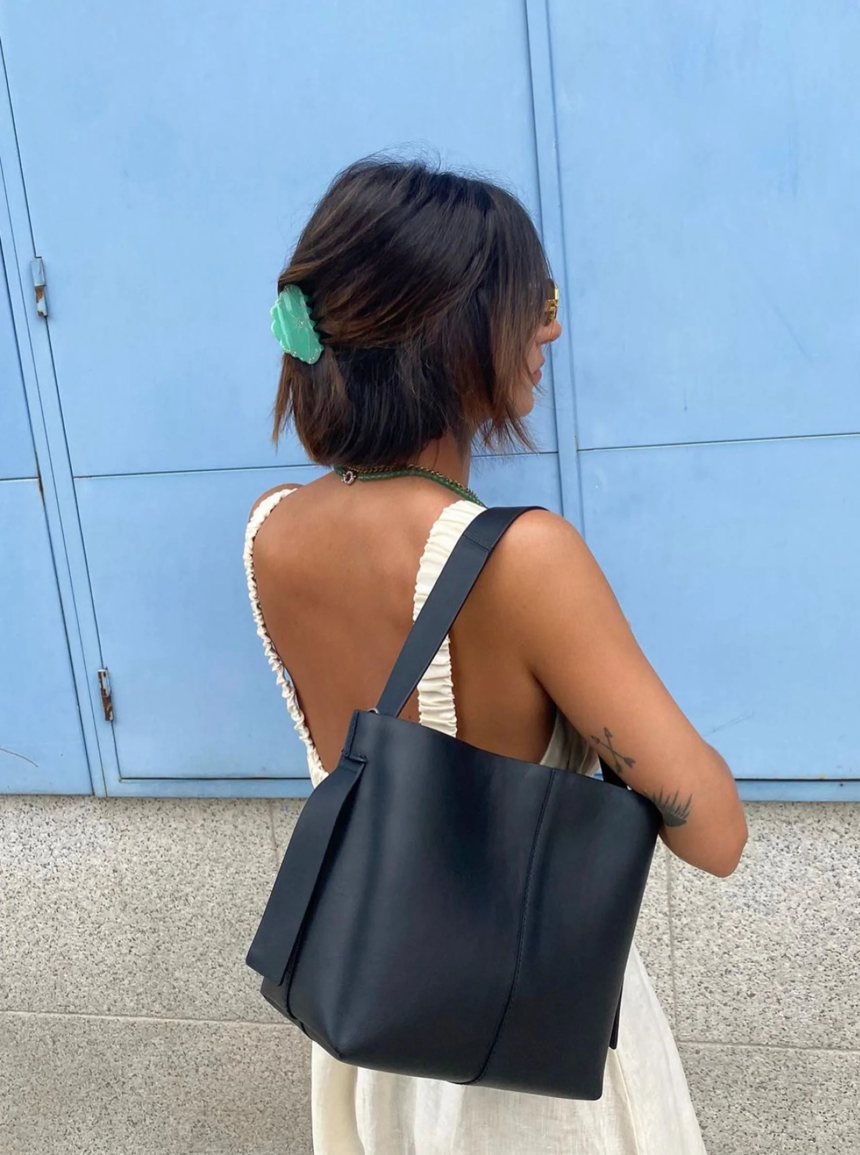 Nappa Fraya Crossbody Bag - Black - Image 4