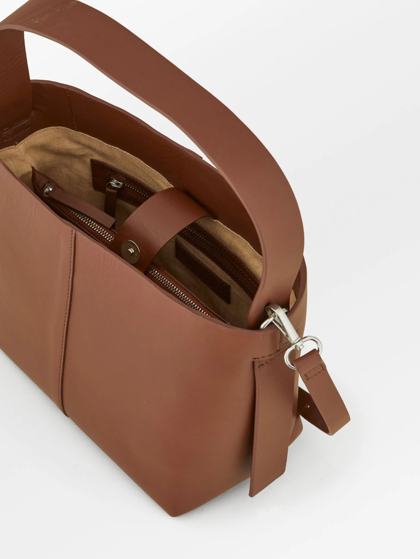 Nappa Fraya Crossbody Bag - Brown - Image 2