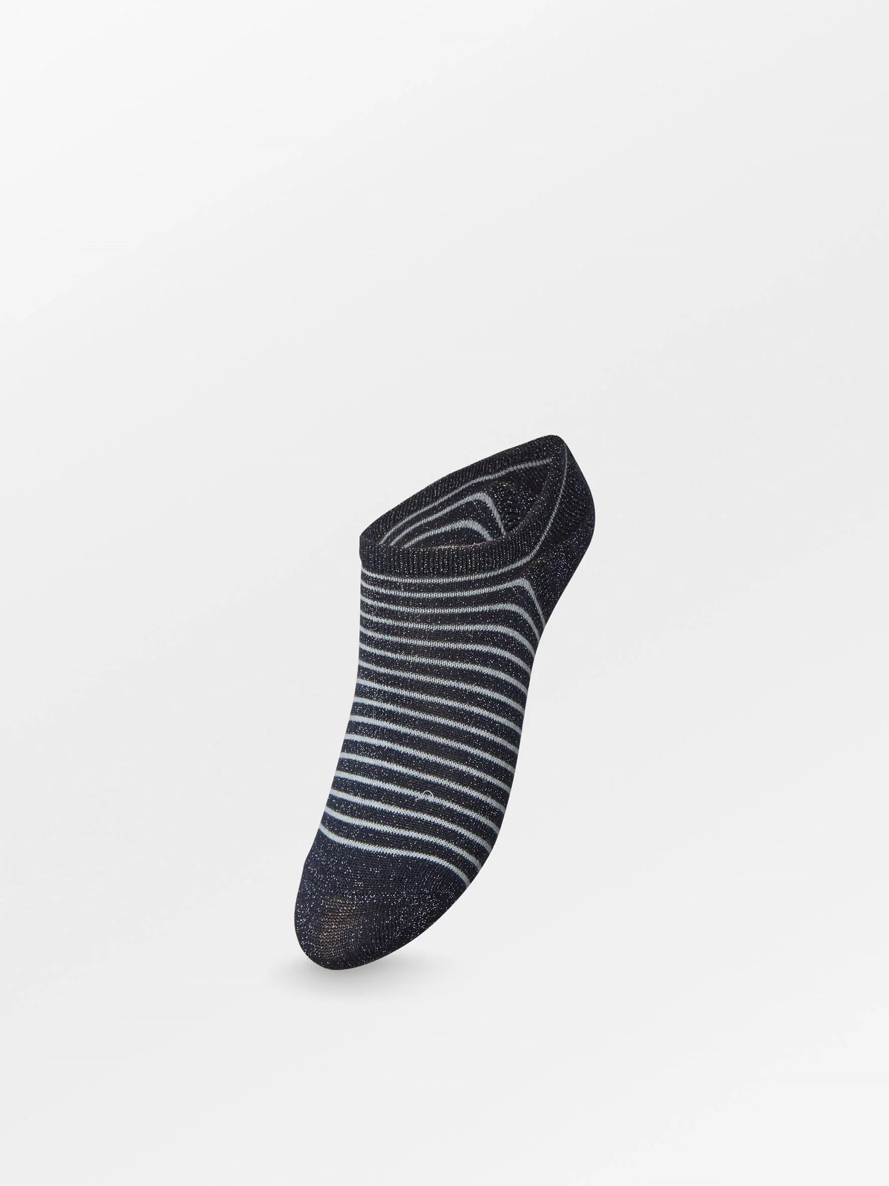 Stripe Glitter Sneakie Sock