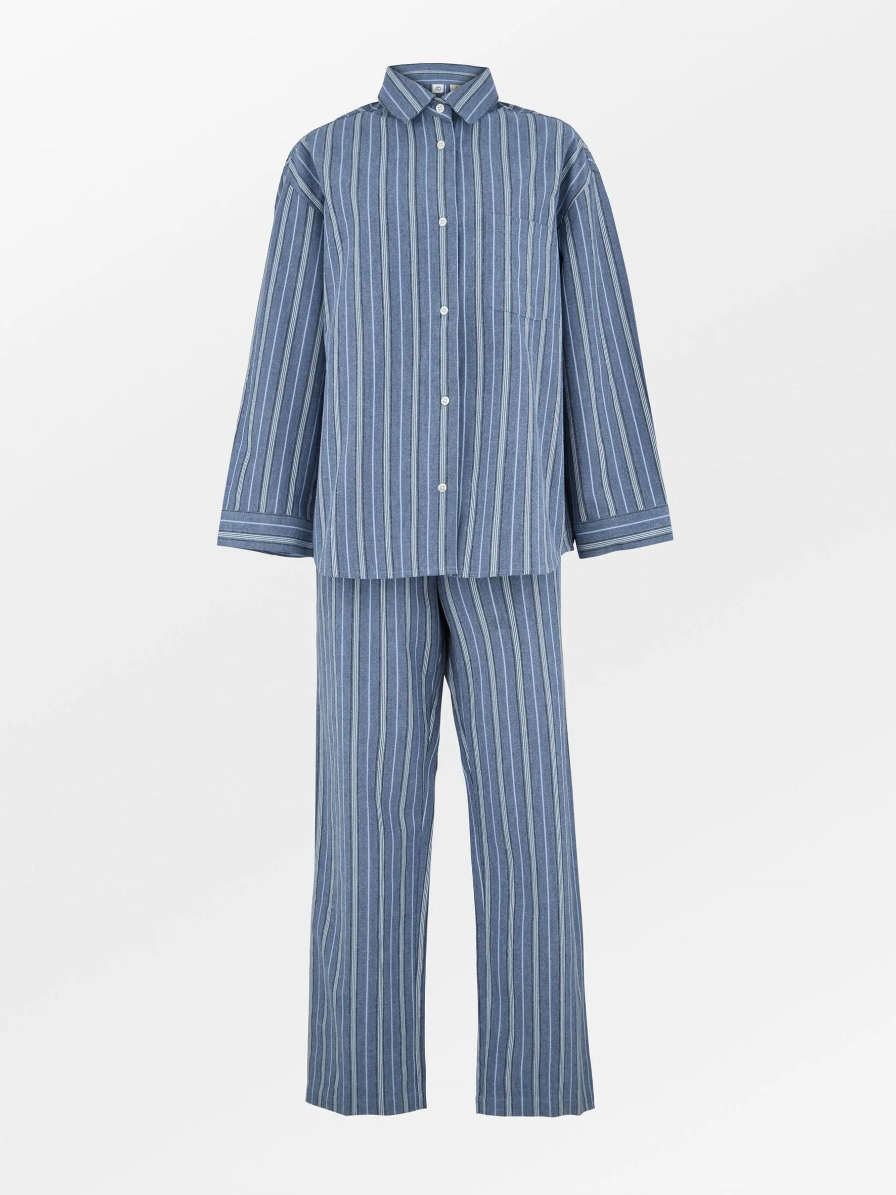 Striped Flannel Pyjamas Set