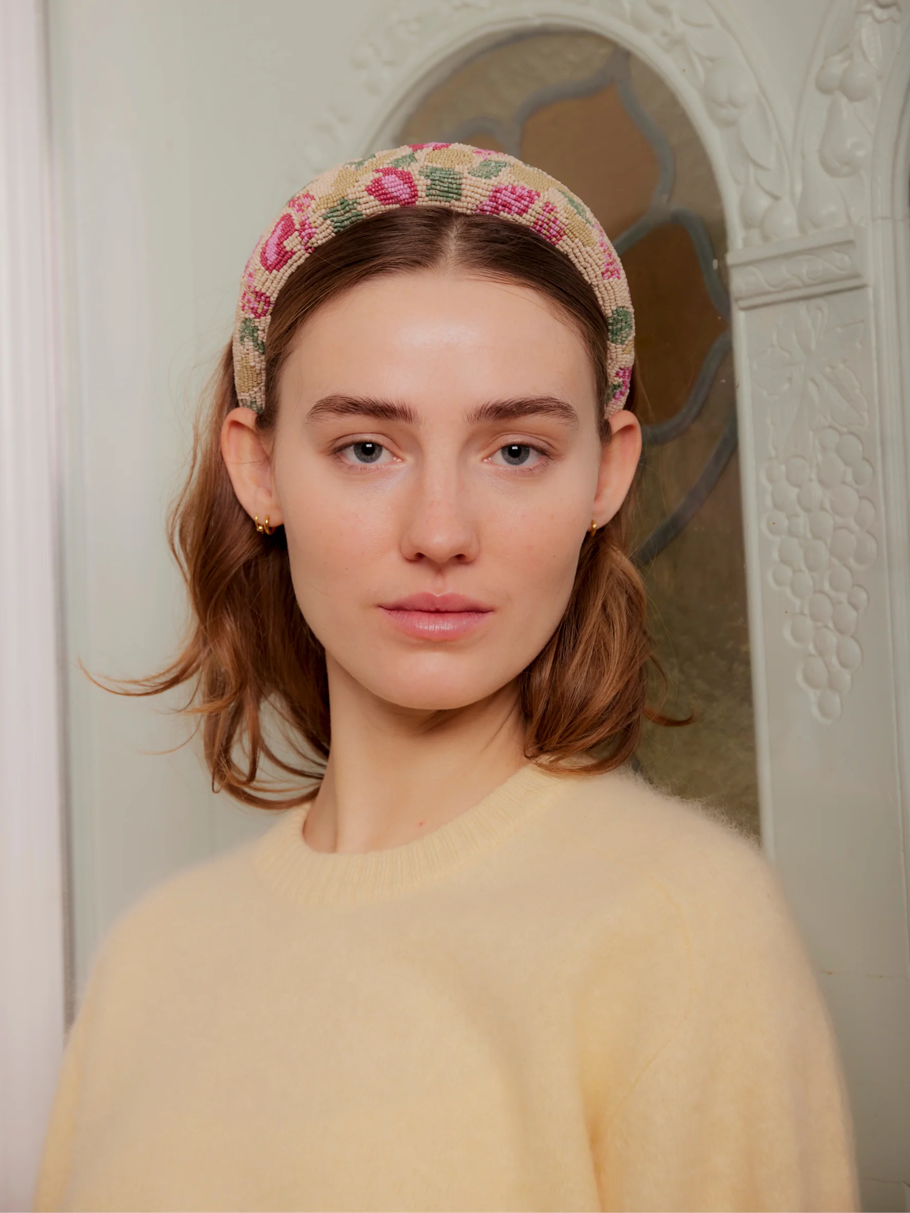Tapelia Wide Beaded Hairbrace - Image 2